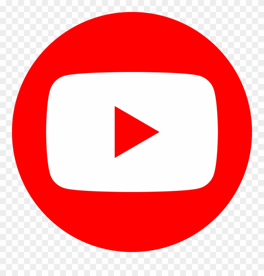 Youtube Red Circle - Circle Youtube Logo Png Clipart