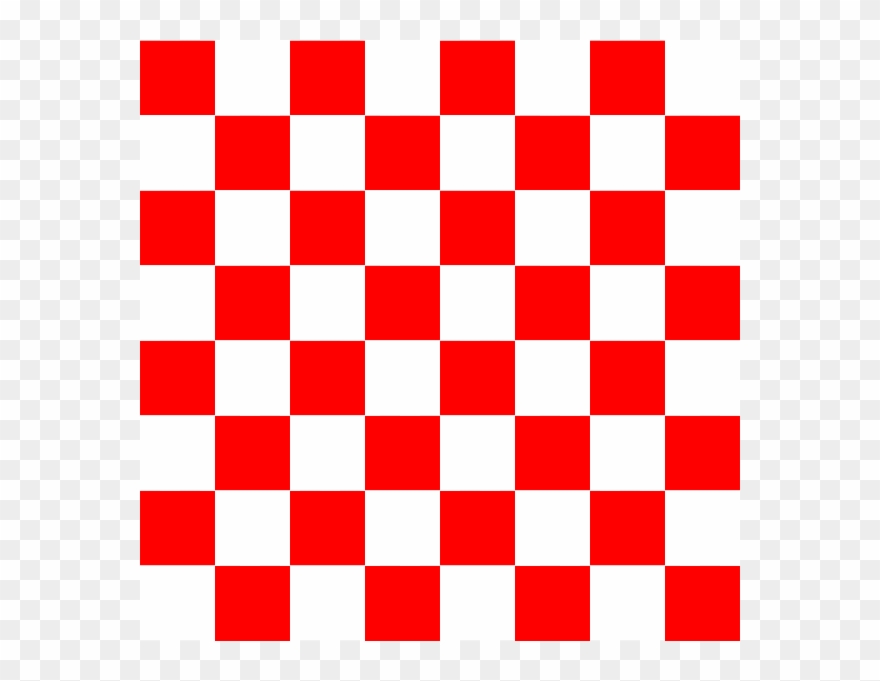 Red Checkered Clip Art - Chess Board Blue And White - Png Download
