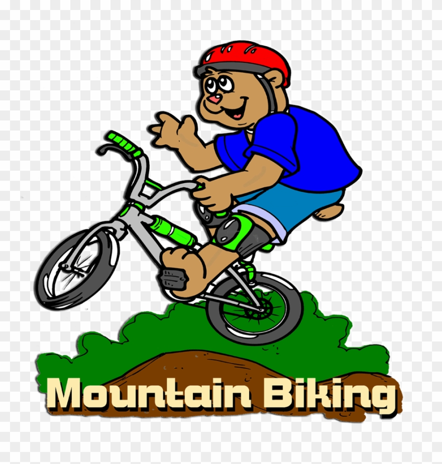 Free Bike Cartoon Download Free Clip Art Free Clip - Mountain Biking Cartoon - Png Download