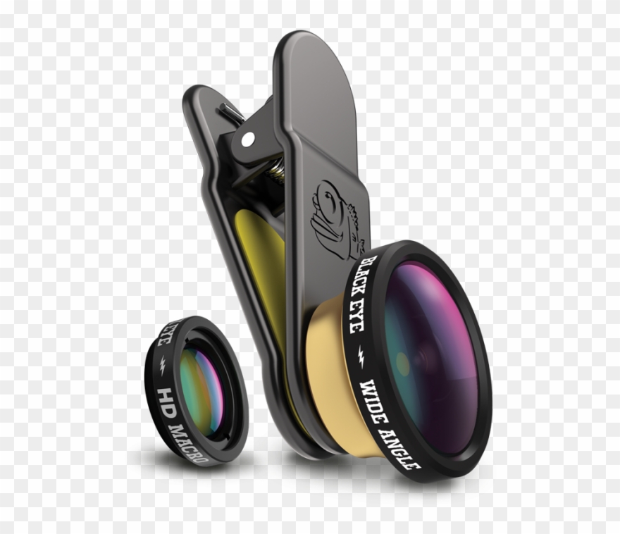 Vector Stock Clip Lens Extra - Black Eye Hd Wide Angle - Png Download