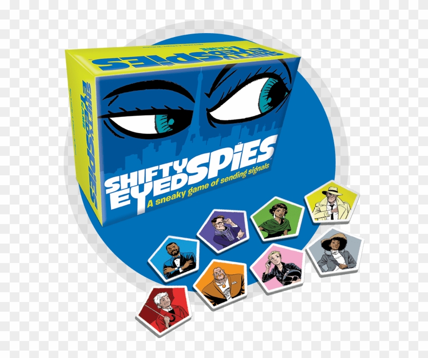 Shifty Eyed Spies - Shifty Eyed Spies Board Game Clipart