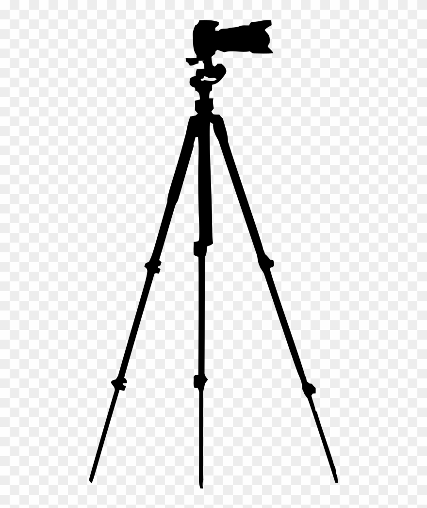Onlinelabels Clip Art - Camera On Tripod Png Transparent Png