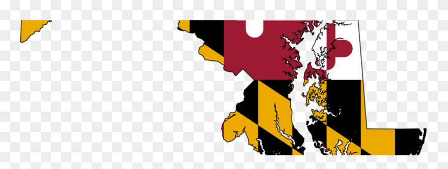 Md Handgun Safety Course - Maryland State With Flag Clipart