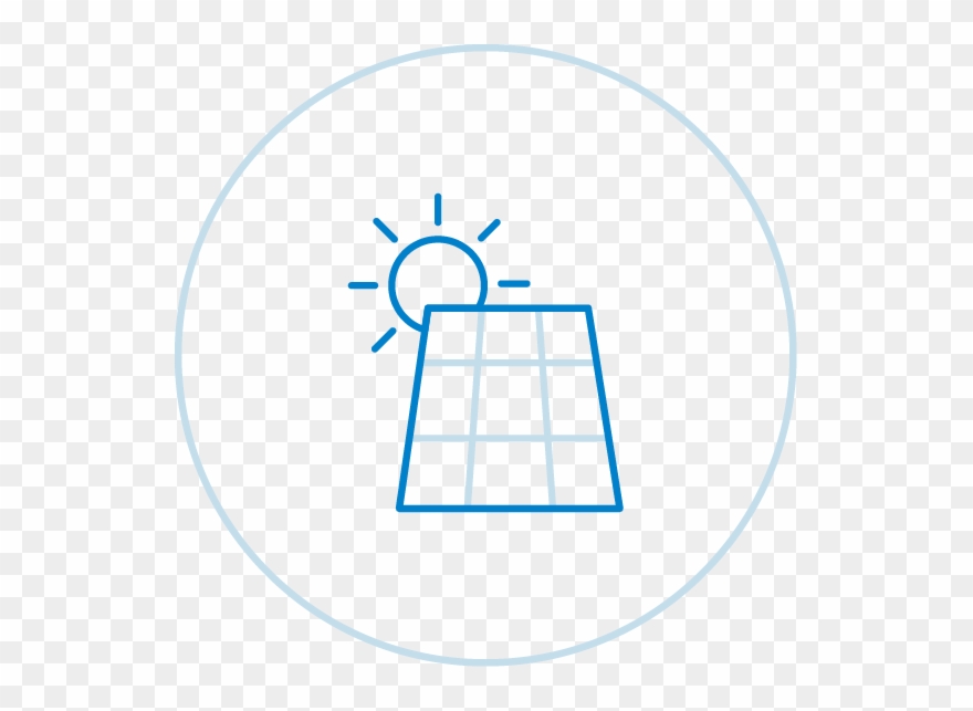Graphic Of A Solar Panel And The Sun - Chicken Clip Art Black - Png Download