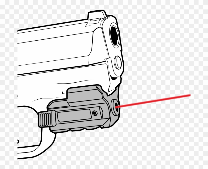 Rail Mounted Lasers - Laser Clipart