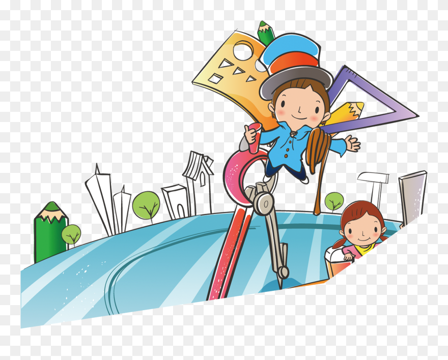 Drawing Area Cartoon - Big Book Of Science And Math Puzzle Activities Clipart