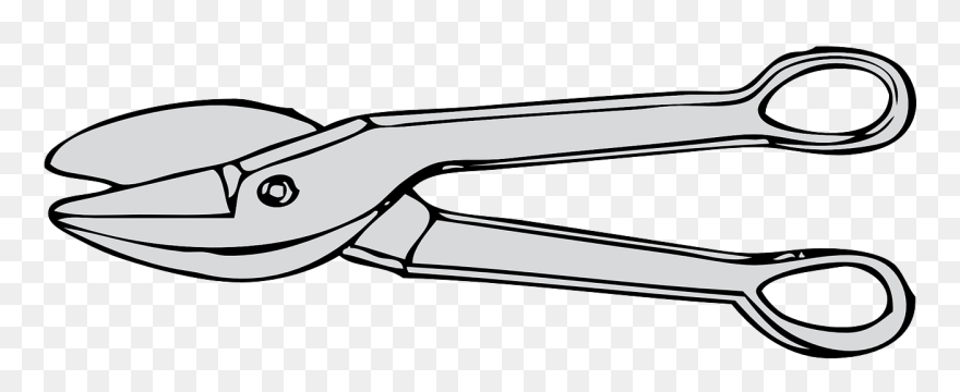 Metal Computer Icons Shear Scissors Cutting - Metal Clipart Black And White - Png Download