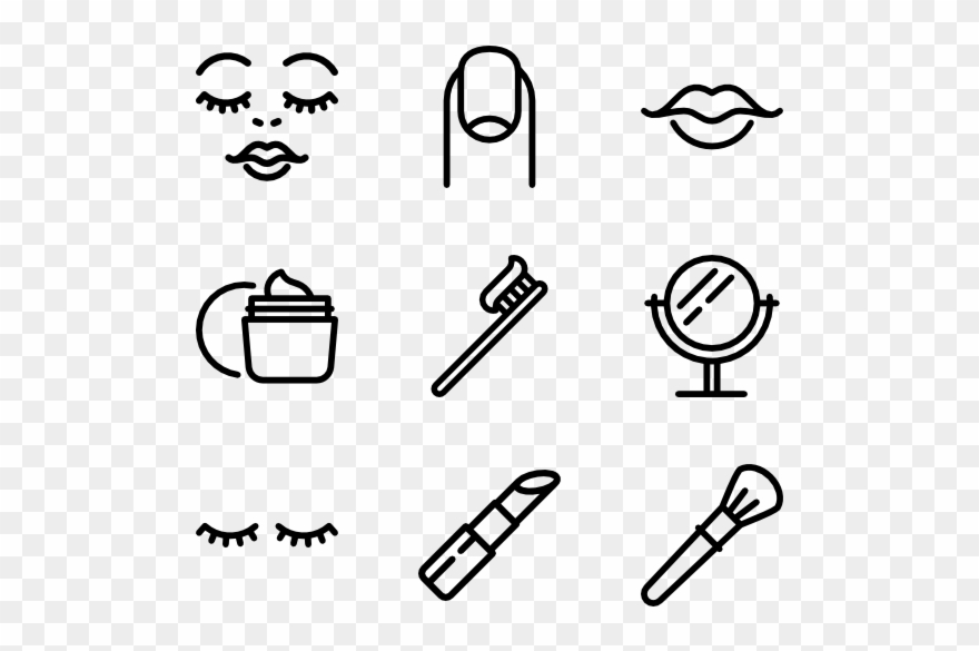 Clip Salon Icon Packs - Cosmetics - Png Download