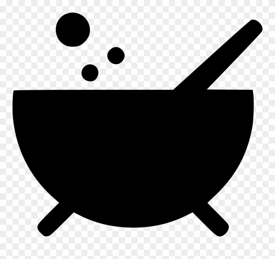 Cauldron Rubber Stamp - Cauldron Icon Clipart