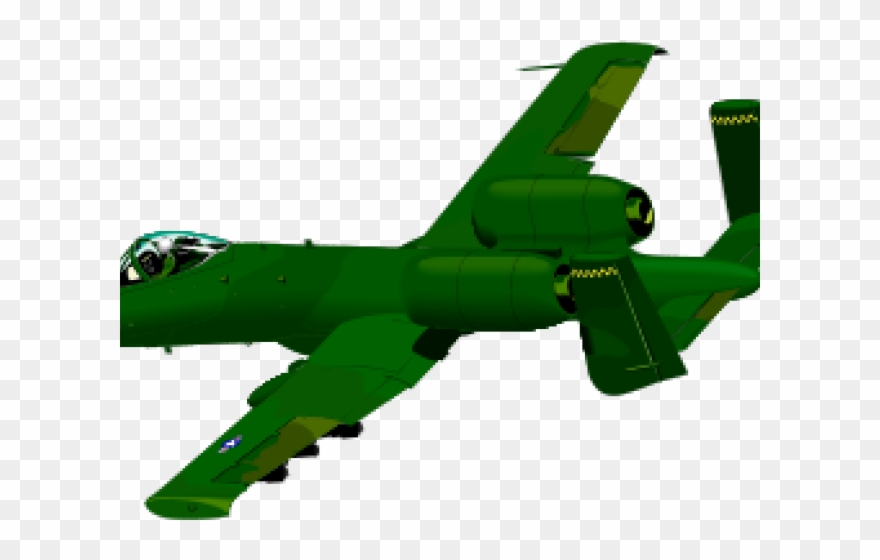 Air Force Clipart Transparent - Green Airplane - Png Download