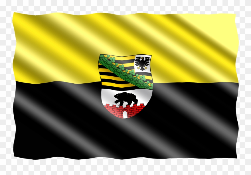 Germany, Germany, Flag, Regions, Saxony-anhalt - Sachsen Anhalt Clipart