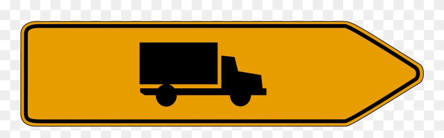 Germany, Direction Trucks Road Sign Germany Traffic - Direction Road Sign Clipart