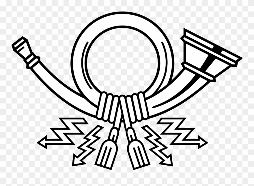Horn Of German Post - Post Horn Clipart