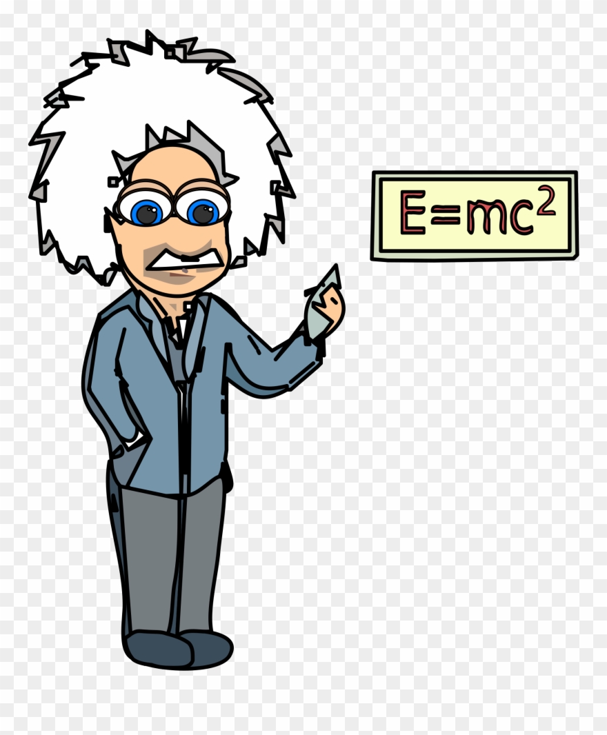 Scientist Equation Mathematician Human Behavior Science - Cartoon Drawing Of Mathematician Clipart