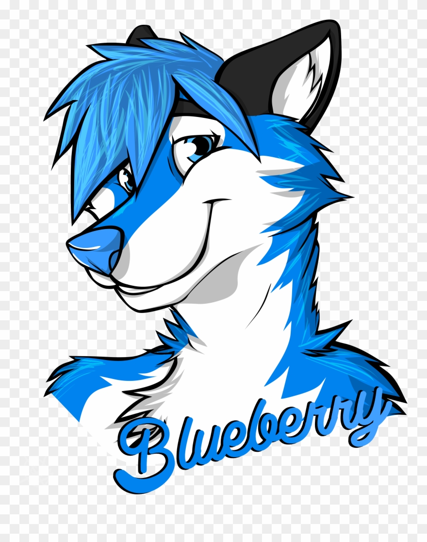 Blueberry Badge - Cartoon Clipart