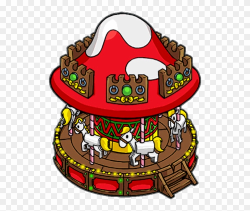 The Carousel Is The Next Wonder In The Mountains From - Child Carousel Clipart