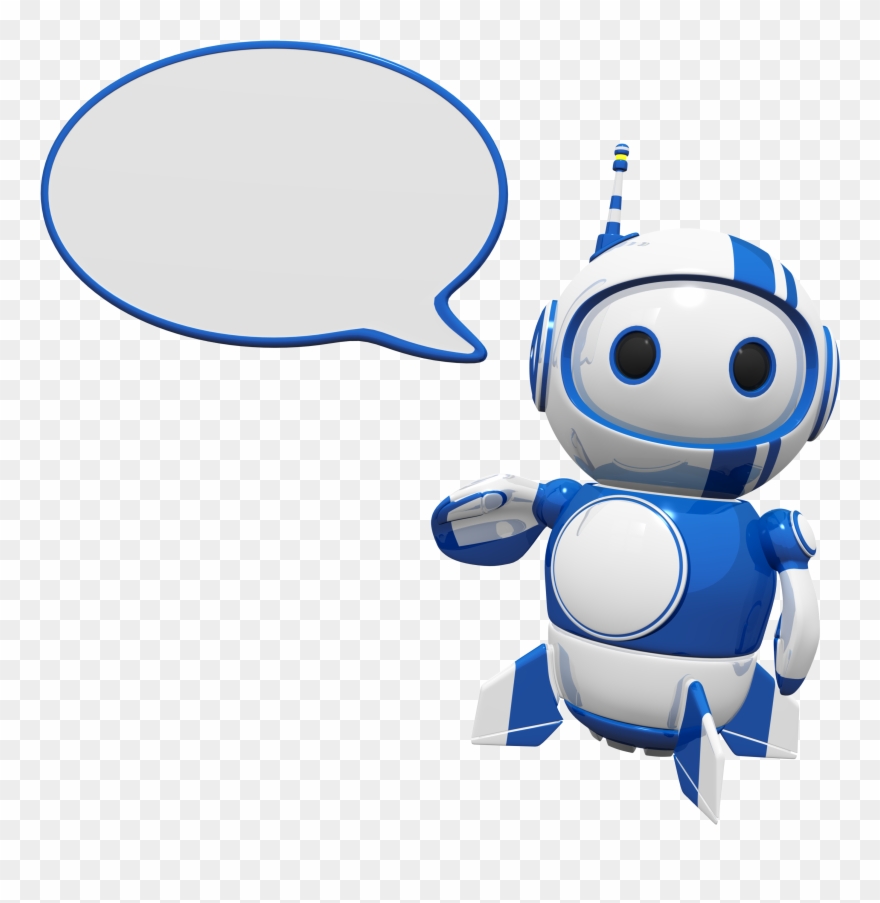 Word Bubble Clip Art - Chatbot - Png Download