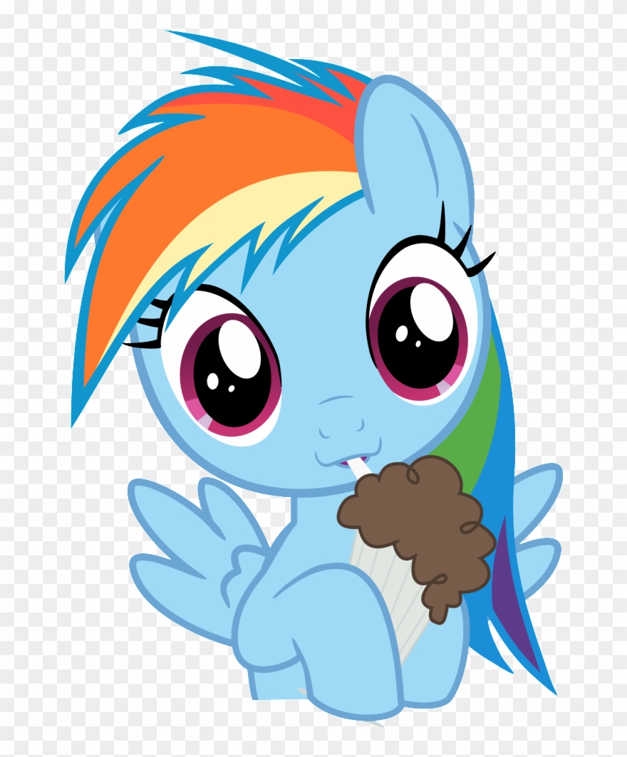 Photo Rainbow Dash Milkshake By Isegrim87-d5mgix7 Zps335665c8 - Mlp Rainbow Dash Milkshake Clipart