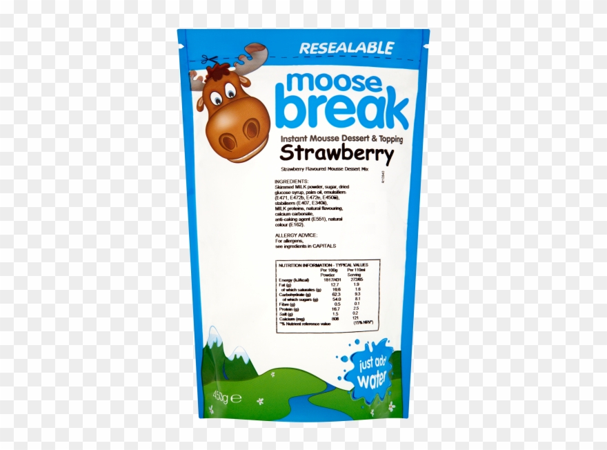 Moosebreak Instant Mousse Dessert Topping Strawberry - Moosebreak Instant Mousse Dessert & Topping Strawberry Clipart