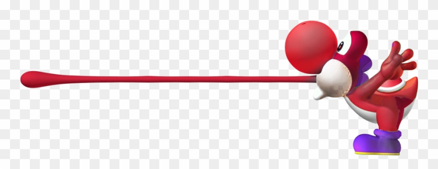 Long Tongue Png Png Free Download - Red Yoshi Tongue Out Clipart