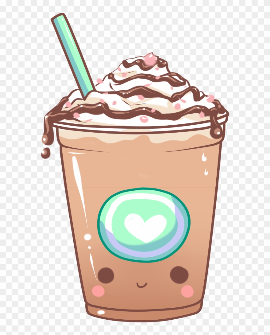 Coffee Clipart Iced Coffee - Iced Coffee Kawaii - Png Download