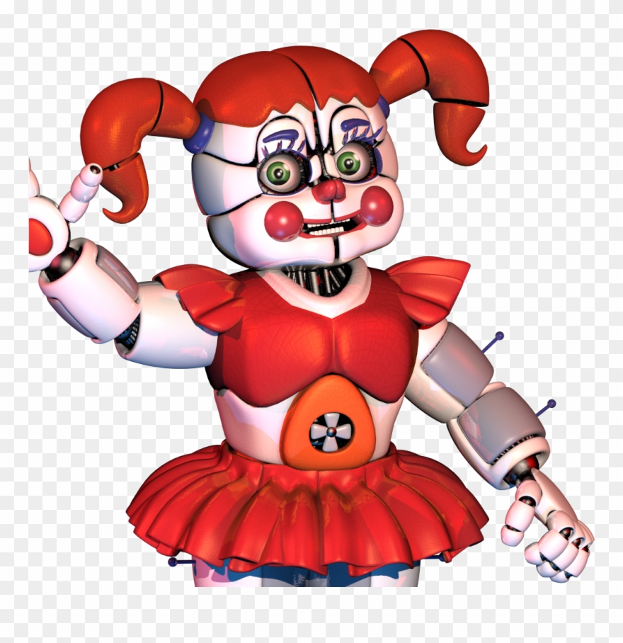 Rynfox's Circus Baby - Transparent Circus Baby Render Clipart