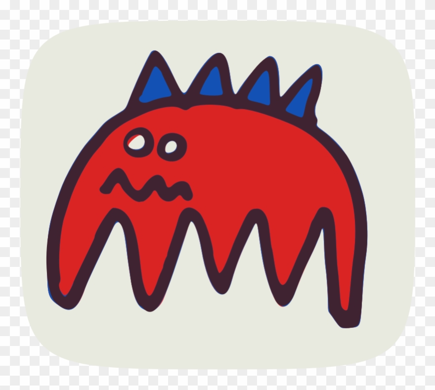 Clipart - Scared Monster - Clip Art - Png Download