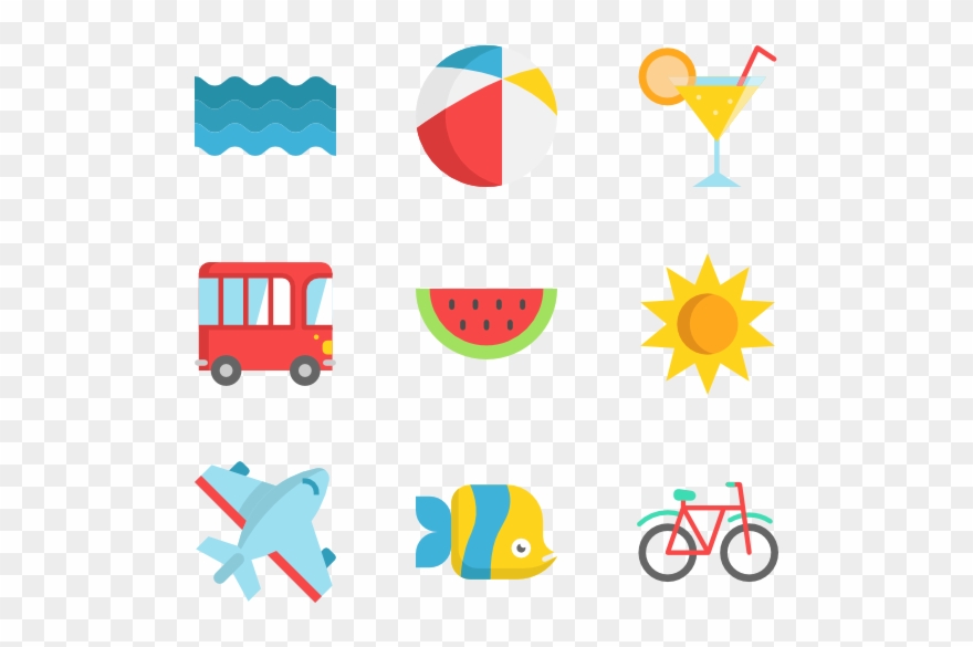 Summer Holidays - Summer Icon Vector Png Clipart