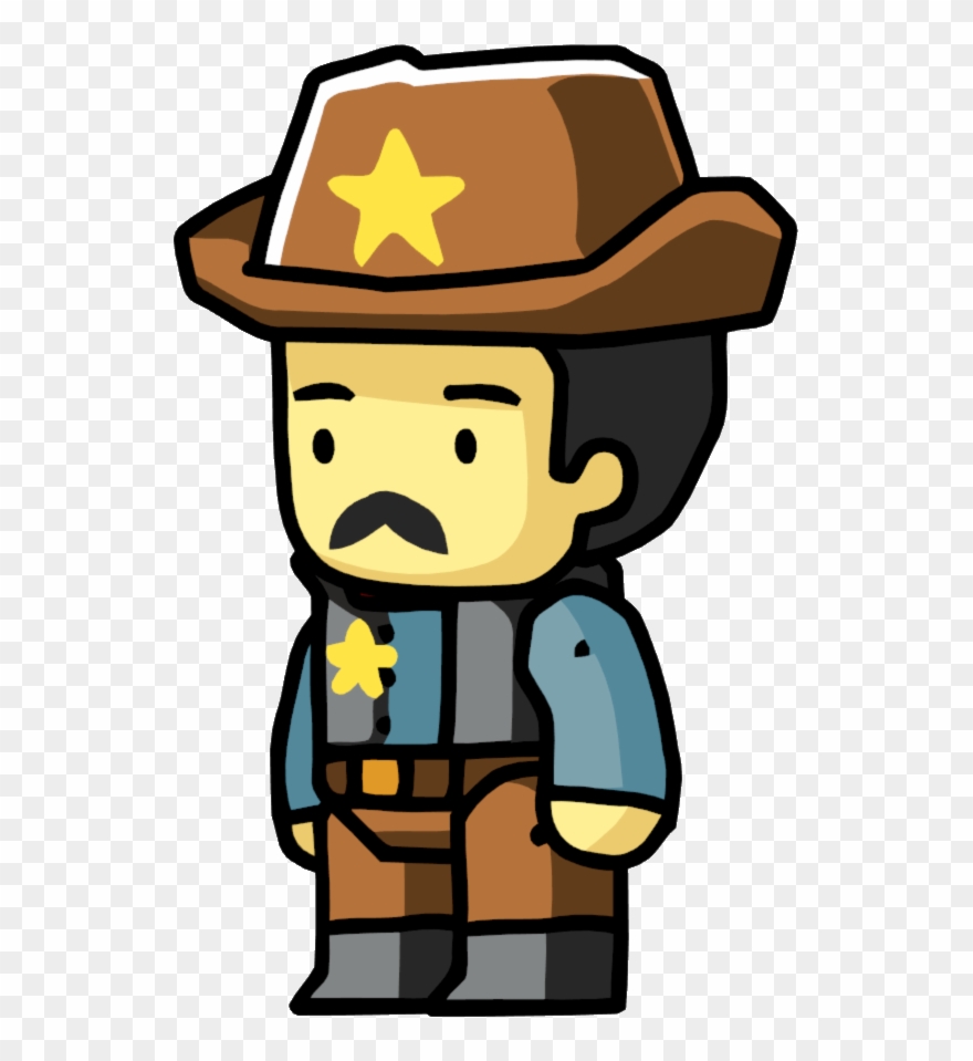 Clipart Library Library Sheriff Scribblenauts Wiki - Scribblenauts Sheriff - Png Download
