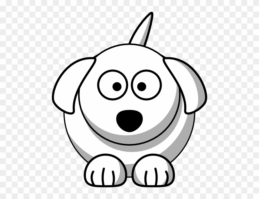 Dog Black And White Drawing Clipart