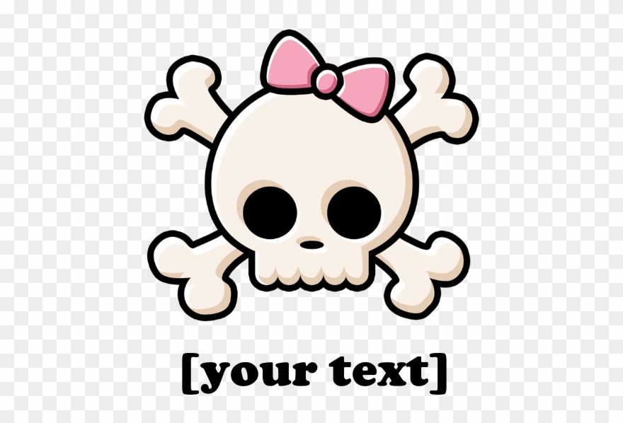 Favorite - Cute Skull And Crossbones Clipart