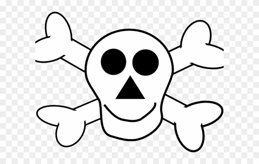 Cute Clipart Skull - Skull And Crossbones Clipart - Png Download
