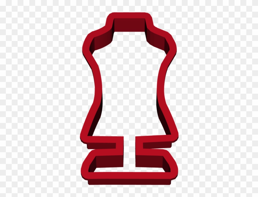 Dress Form Cookie Cutter Clipart