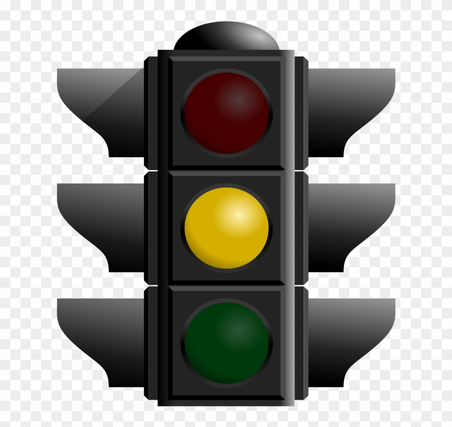 Arcadia Unified School District - Yellow Light Traffic Signal Clipart