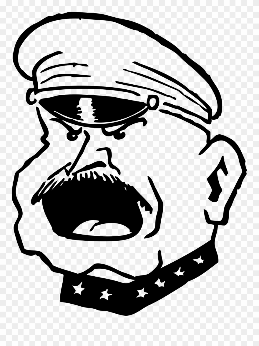 Big Image - Yelling Soldier Clipart - Png Download