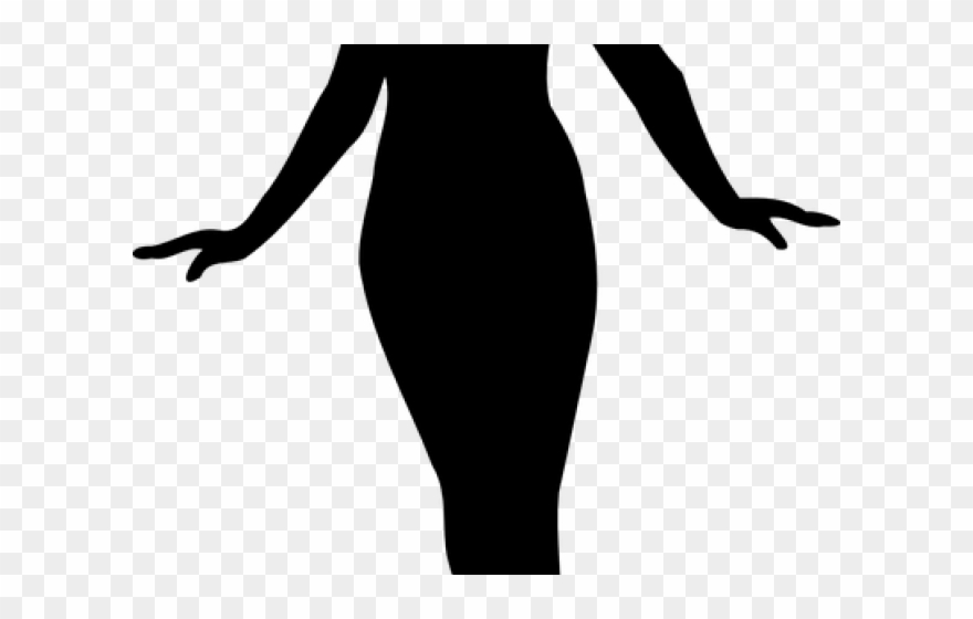 Silhouette Of Woman - Woman Silhouette Stencil Clipart