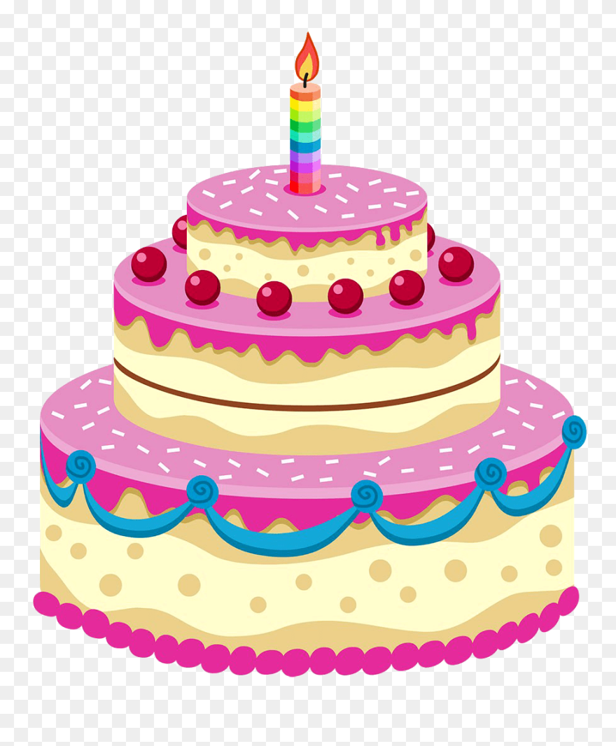 Dessert Clipart Transparent Background - Birthday Cake Cartoon - Png Download