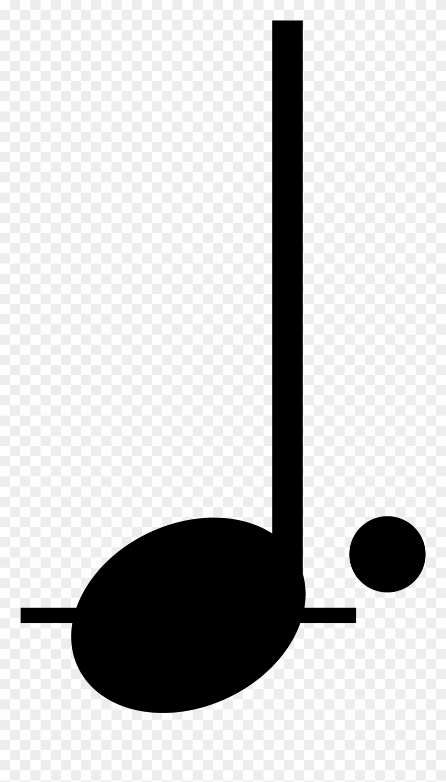 Filedotted Quarter Note - Dotted Quarter Note Clipart