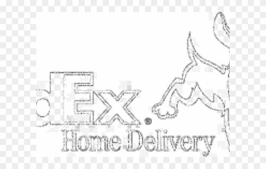 Fedex Clipart Shipping - Fedex Home Delivery Dog - Png Download