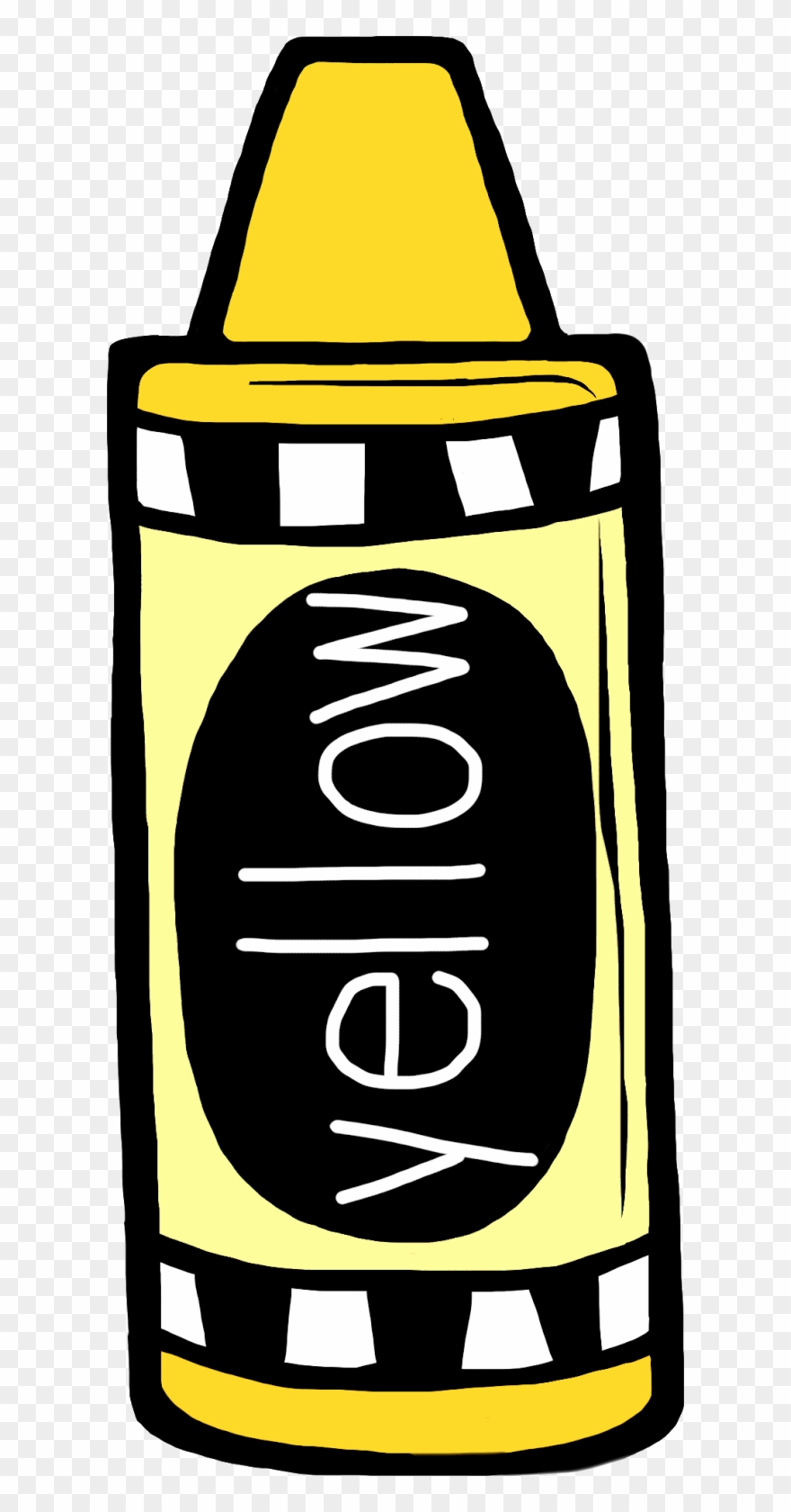 Banner Freeuse Stock Yellow Crayon Clipart - Clip Art Yellow Crayons - Png Download