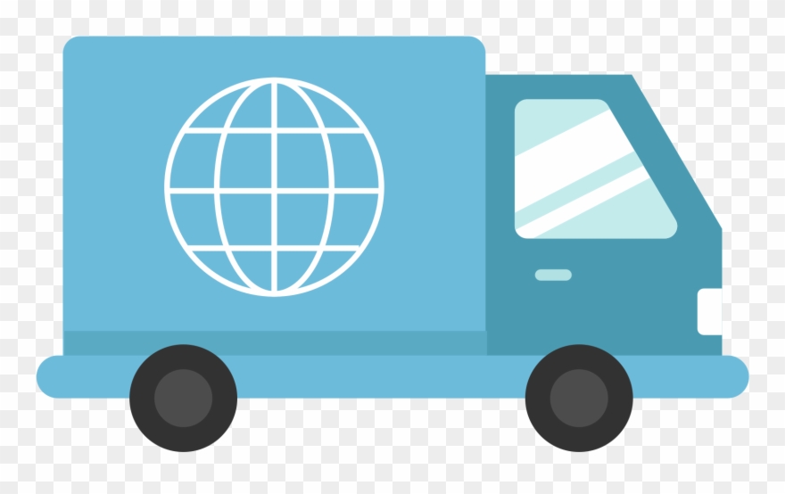 Open - Truck Flat Icon Png Clipart