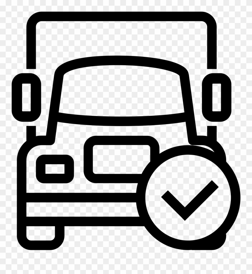 There Is The Front-facing Side Of A Large Delivery - Белый Грузовик Иконка Png Clipart