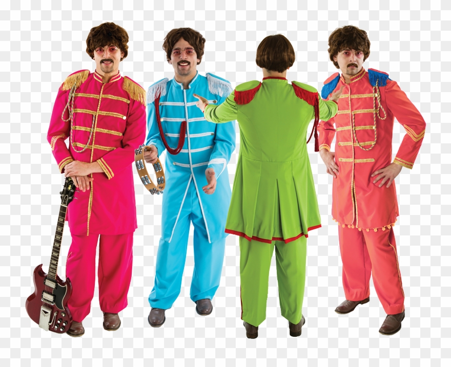 Silhouette Costume - Adult Sgt. Peppers Blue Costume Clipart