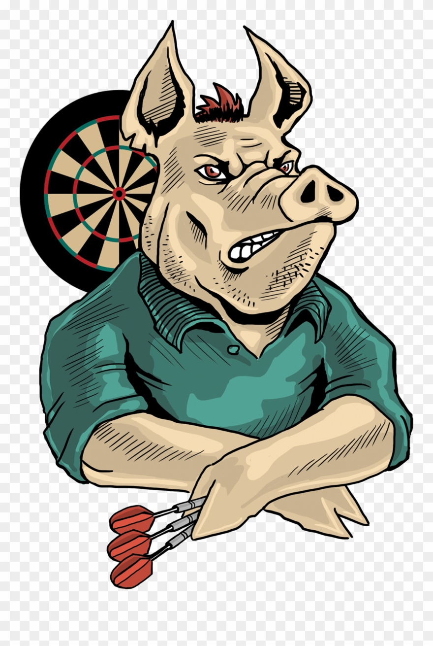 Derek Brock Professional Dart Logo - Cartoon Clipart