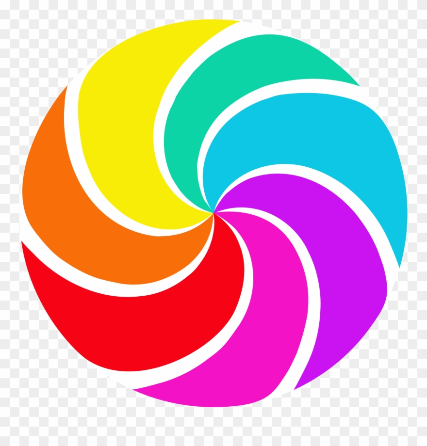 Colorful Pinwheel Pop Illustration - Illustration Clipart