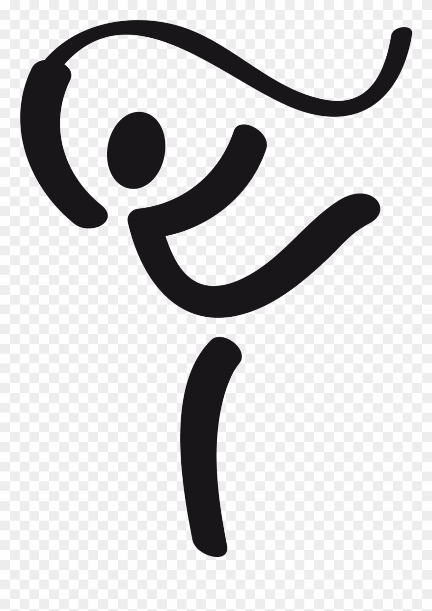 So Sportsicon Rhytmic Gymnastics Black - Artistic Gymnastics Icon Clipart