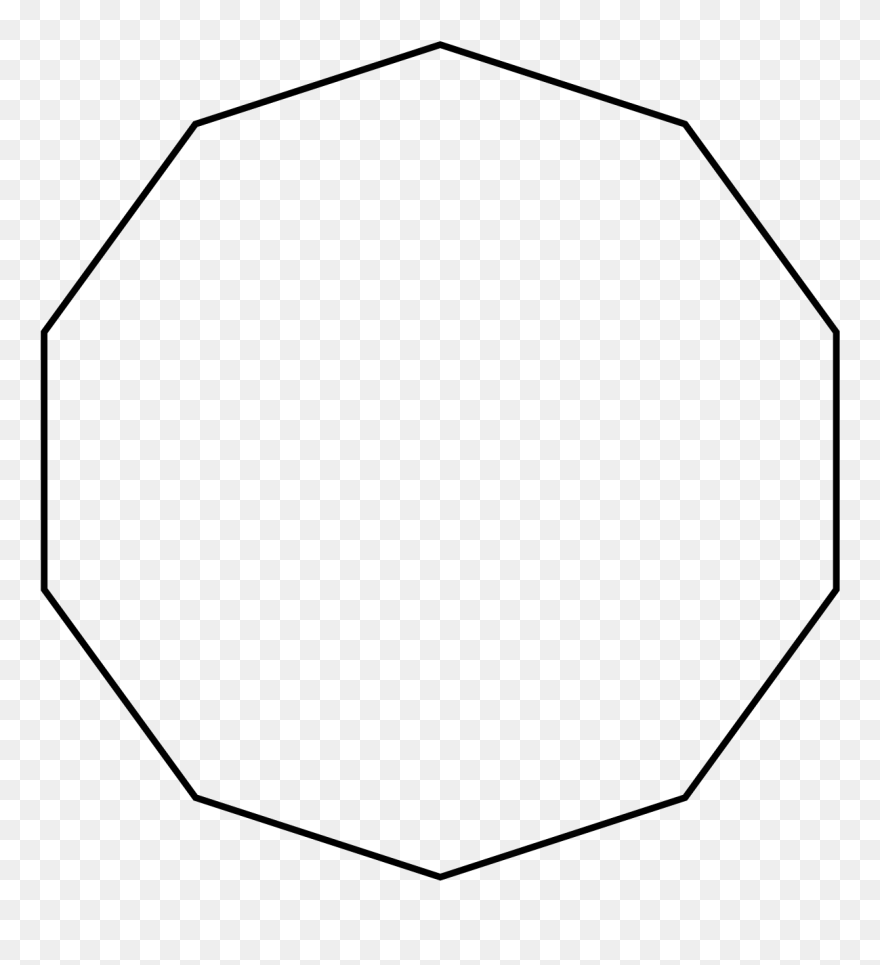 Regular Polygon 14 Vertex Animation - Stop Sign Images Black And White Clipart