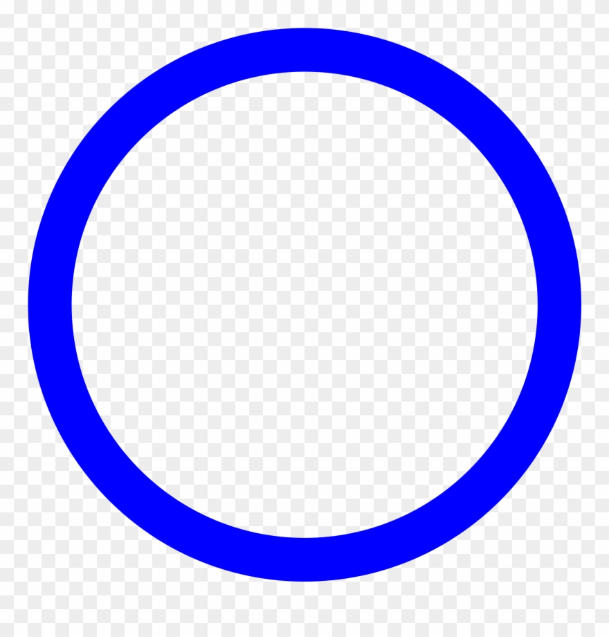 File Cercle Bleu Svg Wikimedia Commons Open - Blue Hollow Circle Png Clipart