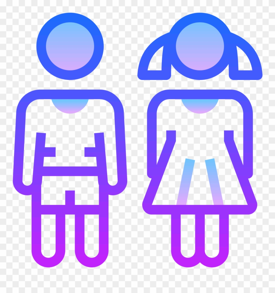 There Is A Simplified Drawing Of Two People Holding - Icon Clipart