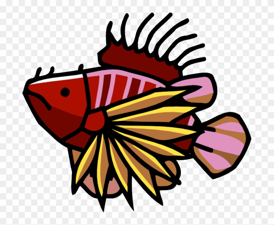 John Cena Clipart Fish - Cartoon Lionfish Png Transparent Png